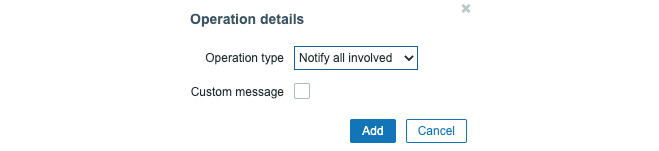 Figure 4.29 – Zabbix Recovery operations details, notify book reader
