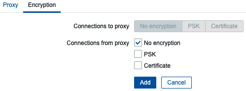 Figure 8.3 – Administration | Proxies, Create proxy Encryption page, lar-book-proxy-passive
