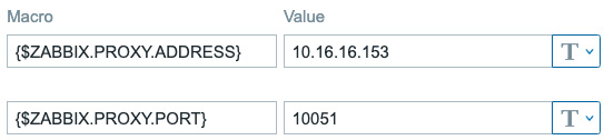 Figure 8.26 – Configuration | Hosts, Edit host page, Macros tab, lar-book-proxy-active_remotely
