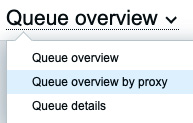 Figure 8.28 – Administration | Queue page drop-down menu
