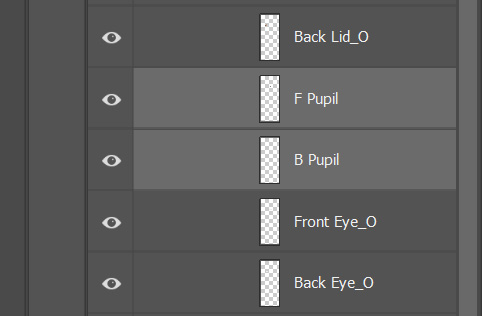 Figure 3.22: F Pupil and B Pupil are much easier to identify