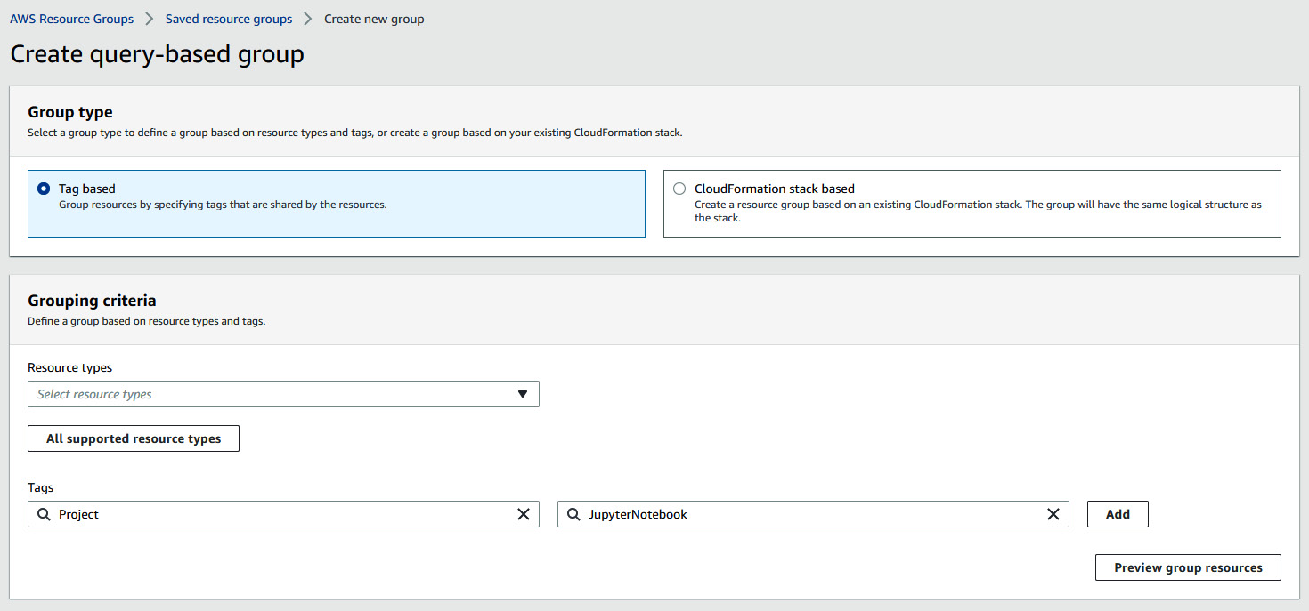 Figure 3.4 – Querying in AWS Resource Groups
