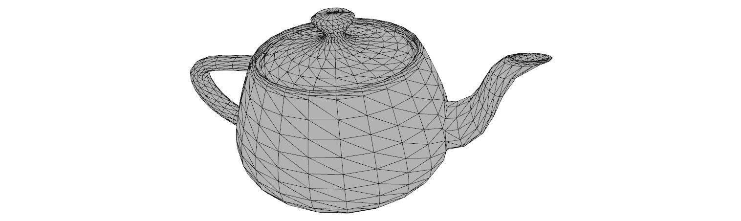 Figure 4.7: Mesh model for a teapot
