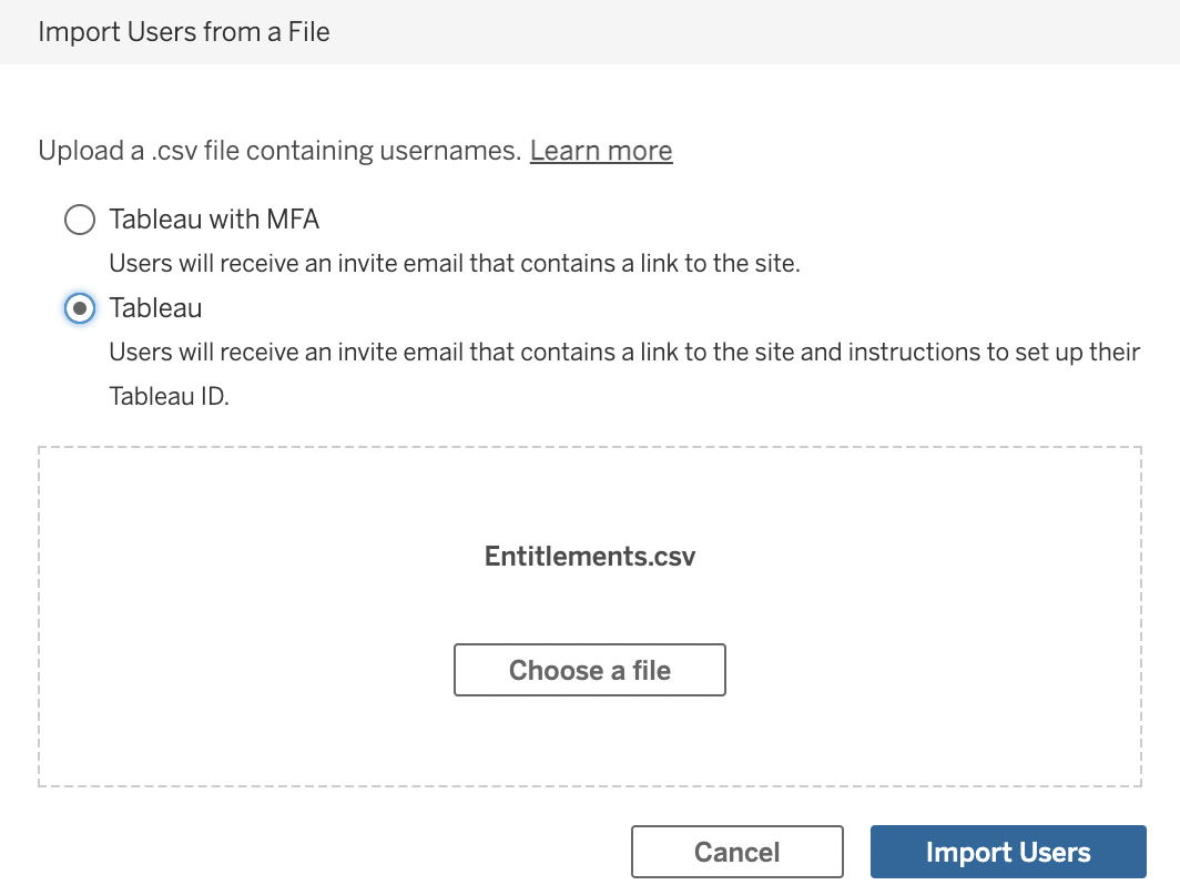 Figure 11.3 – The Import Users from a File dialog