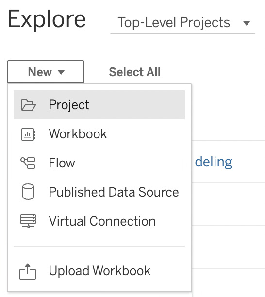 Figure 11.16 – Creating a new project