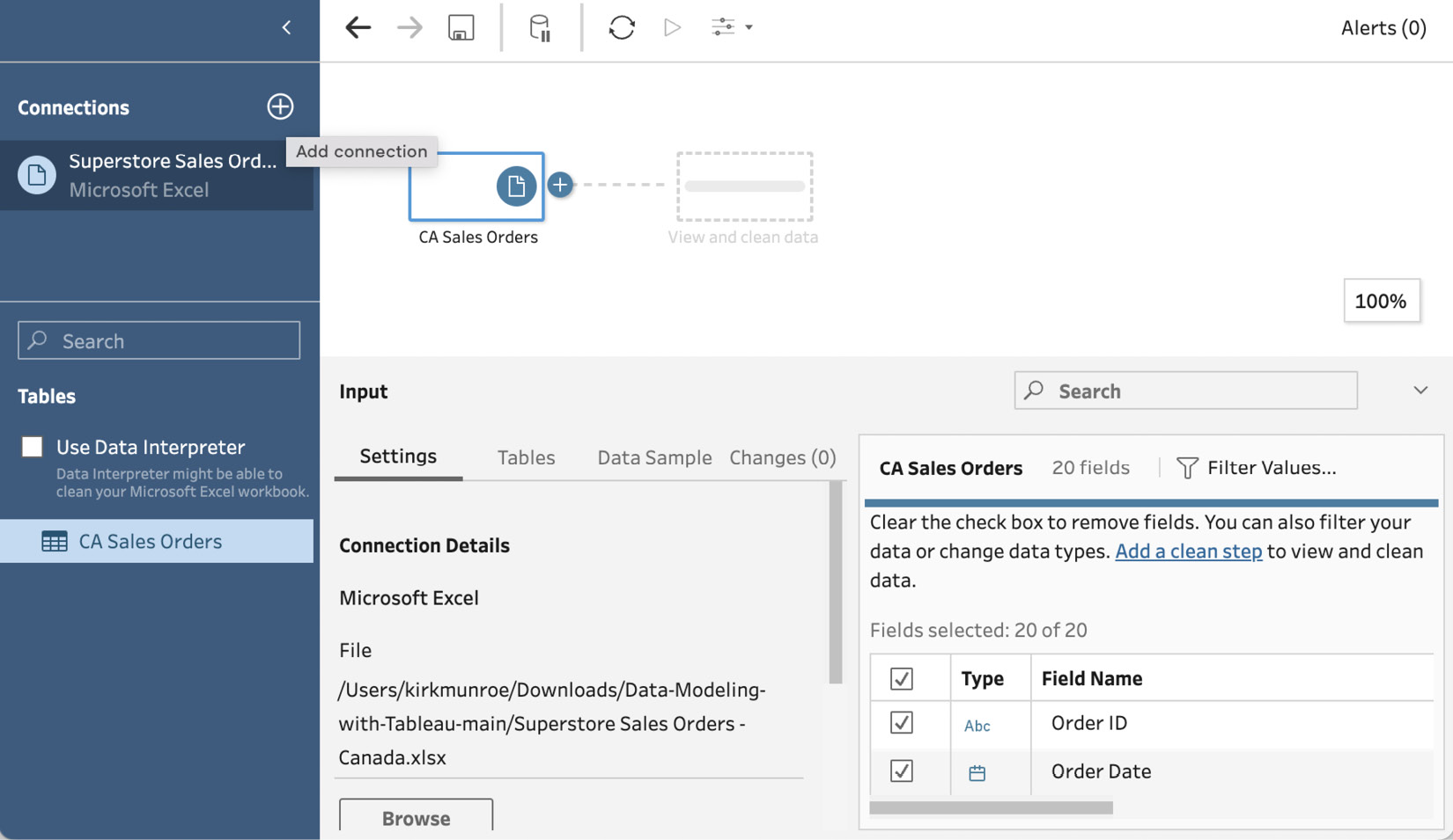 Figure 13.3 – Adding a new connection