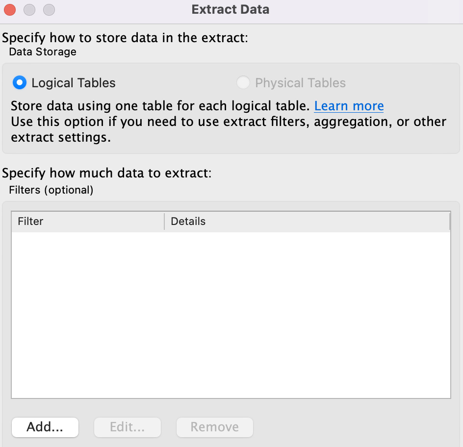 Figure 7.8 – The Extract dialog box