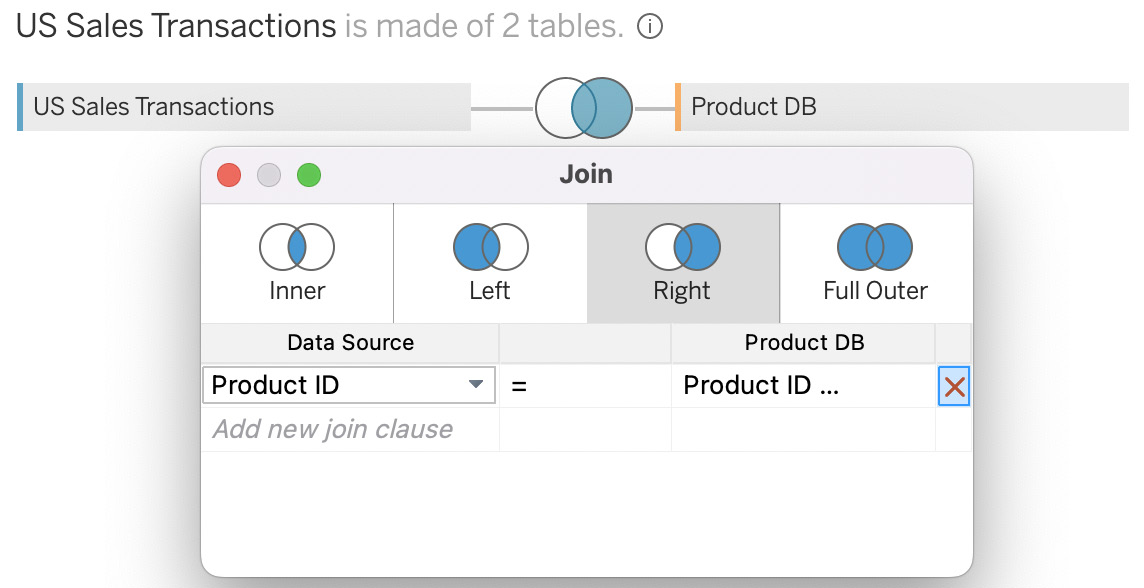 Figure 9.9 – Create a right join