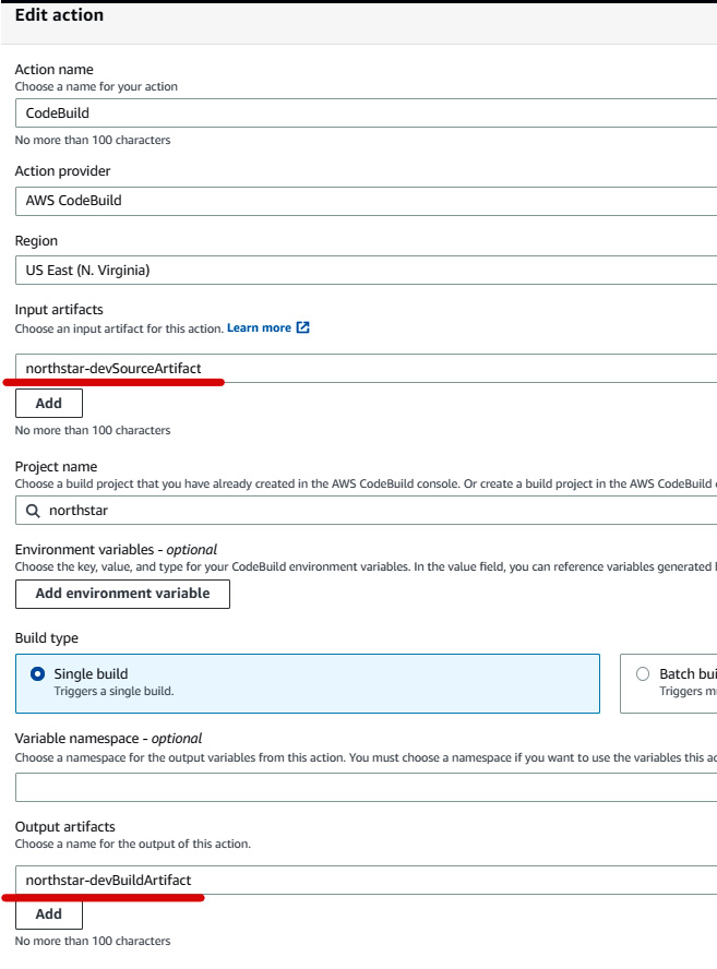 Figure 1.40 – Build action group configuration
