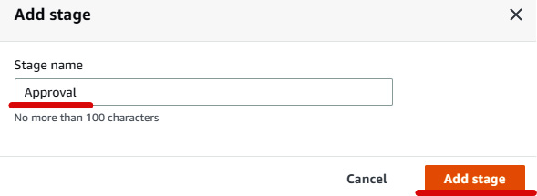 Figure 1.65 – Adding approval stage to the pipeline
