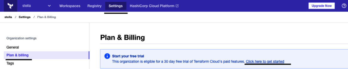 Figure 2.28 – Terraform Cloud Plan & Billing page
