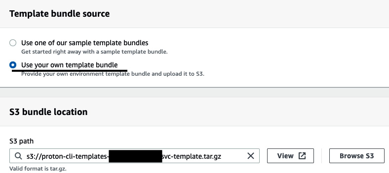 Figure 3.19 – Providing the service template's path
