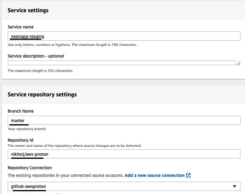 Figure 3.31 – Service repository settings
