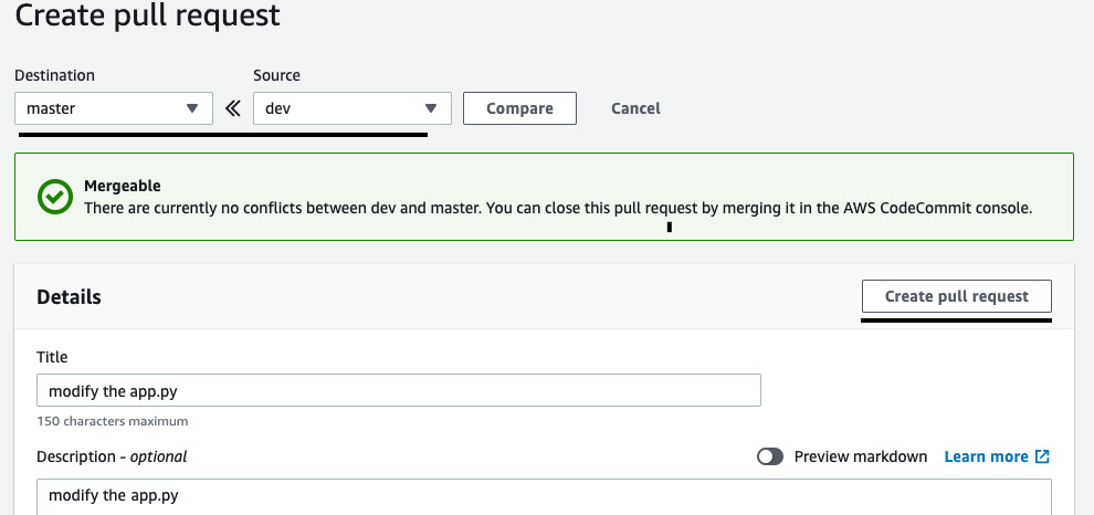 Figure 3.40 – Raising a pull request
