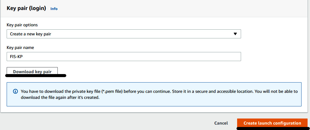 Figure 6.4 – Creating a new key pair
