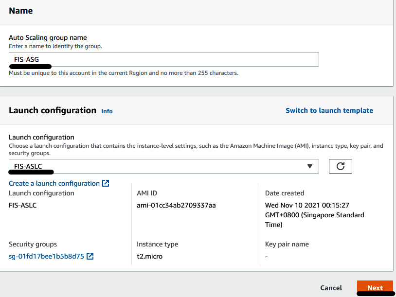 Figure 6.6 – Providing ASG information
