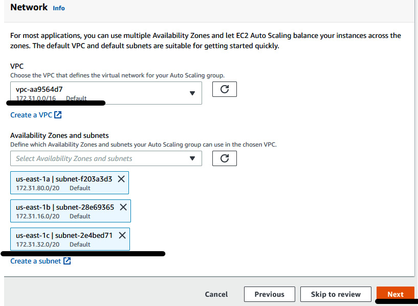 Figure 6.7 – Providing ASG network information
