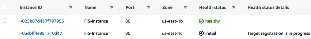 Figure 6.21 – A new instance being registered in the Target group
