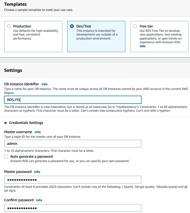 Figure 6.35 – Providing database credentials
