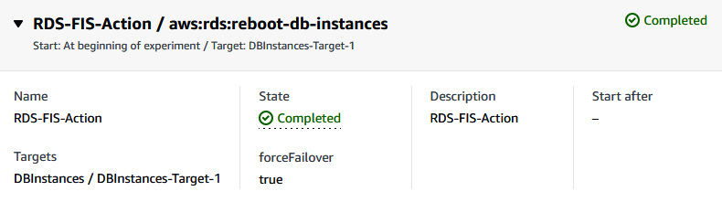 Figure 6.50 – FIS experiment status
