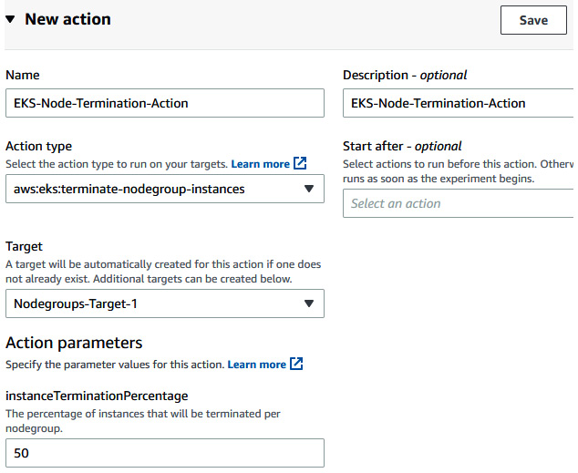 Figure 6.53 – Providing FIS action details
