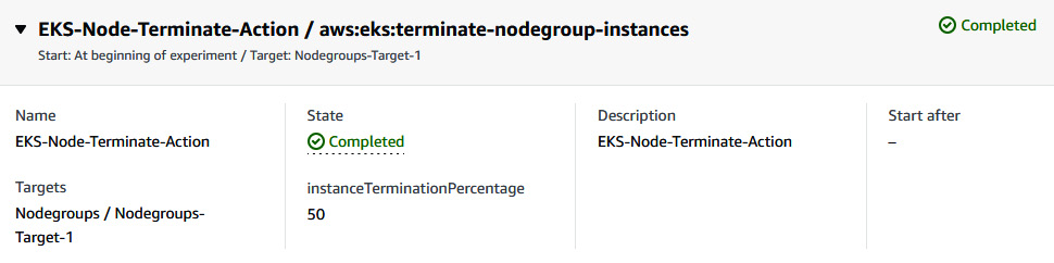 Figure 6.61 – FIS experiment status
