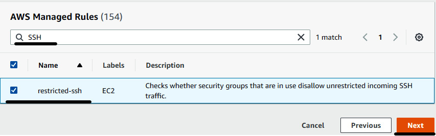 Figure 7.16 – Selecting restricted-ssh
