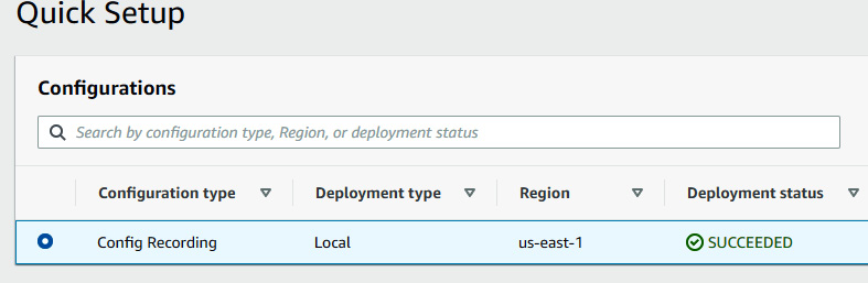 Figure 7.23 – Deployment status of the Systems Manager configuration
