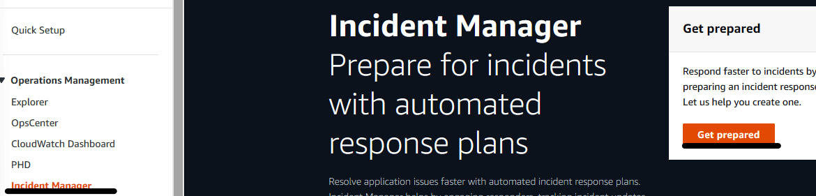 Figure 7.26 – The Incident Manager console
