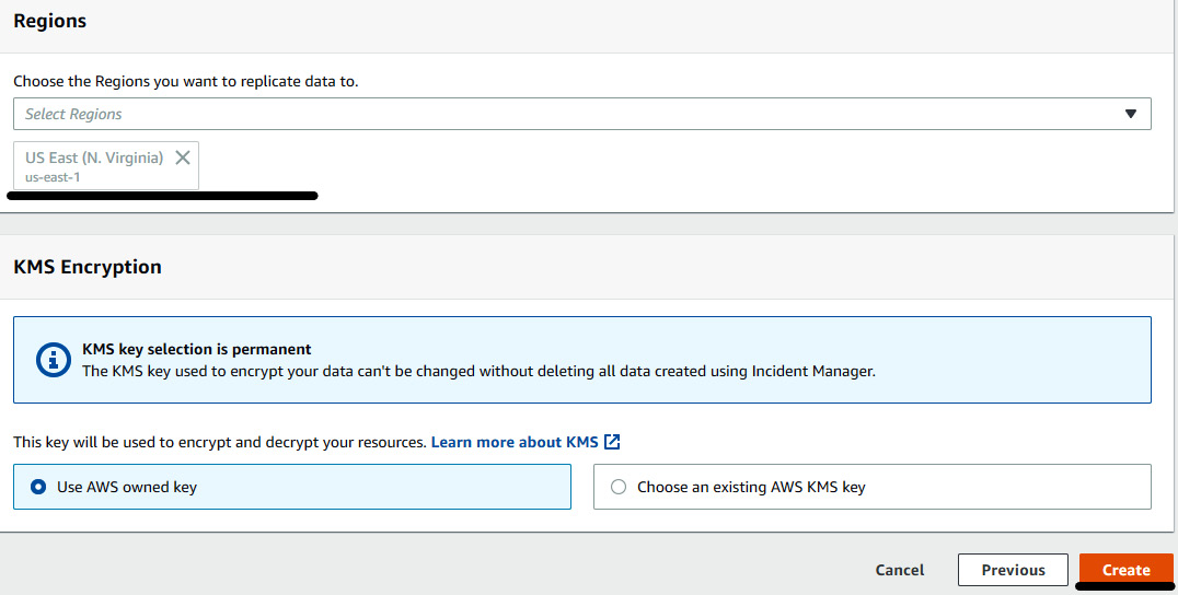 Figure 7.28 – General setup of incident replication to another region
