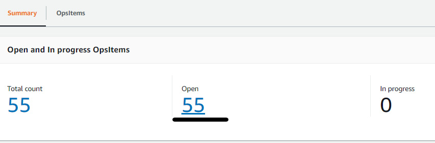 Figure 7.40 – Increased number of open OpsItems
