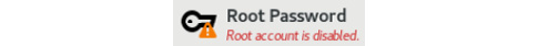 Figure 1.52 – RHEL 9 install – the Root Password configuration icon (warning as it is not set)
