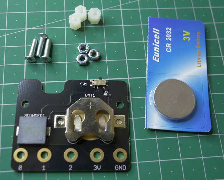 Figure 1.11 – The MI:power board and contents of the package
