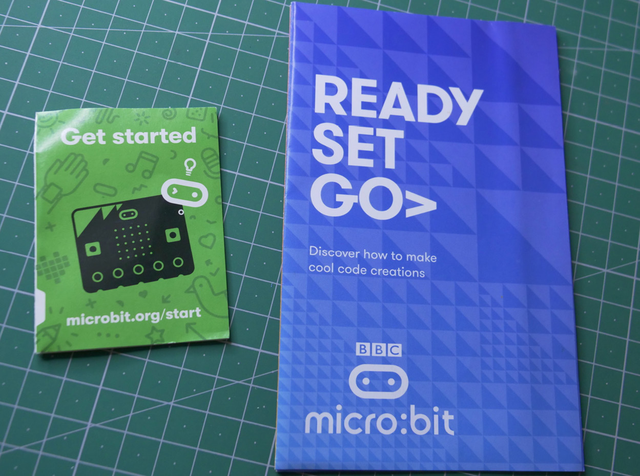 Figure 1.13 – Micro:bit instruction booklets
