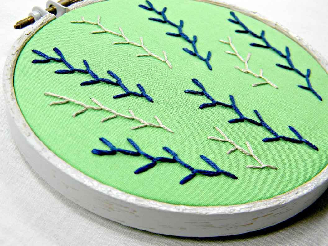 Figure 15.3 – Embroidery hoop with art in progress (courtesy: https://www.flickr.com/photos/hey__paul/8355465843/ by Hey Paul Studios at https://www.flickr.com/people/45257015@N03, made available under the CC BY license at https://creativecommons.org/licenses/by/2.0/deed.en)
