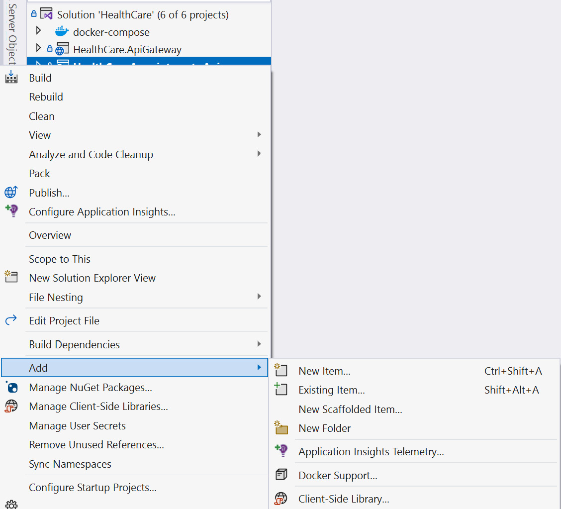 Figure 13.3 – Adding Docker Support in Visual Studio 2022