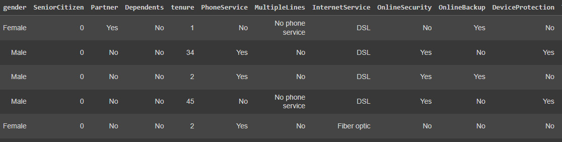 Figure 7.1: Customer data
