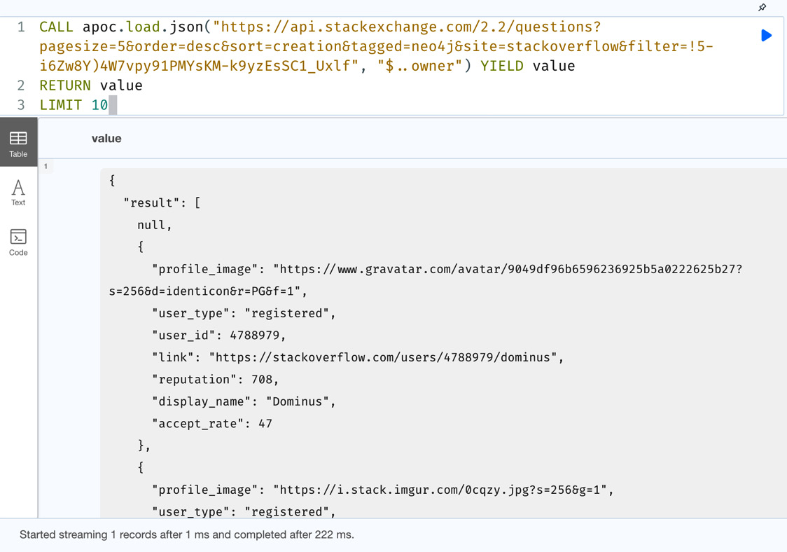 Figure 10.13 – Using JSON PATH to get fields at nested level
