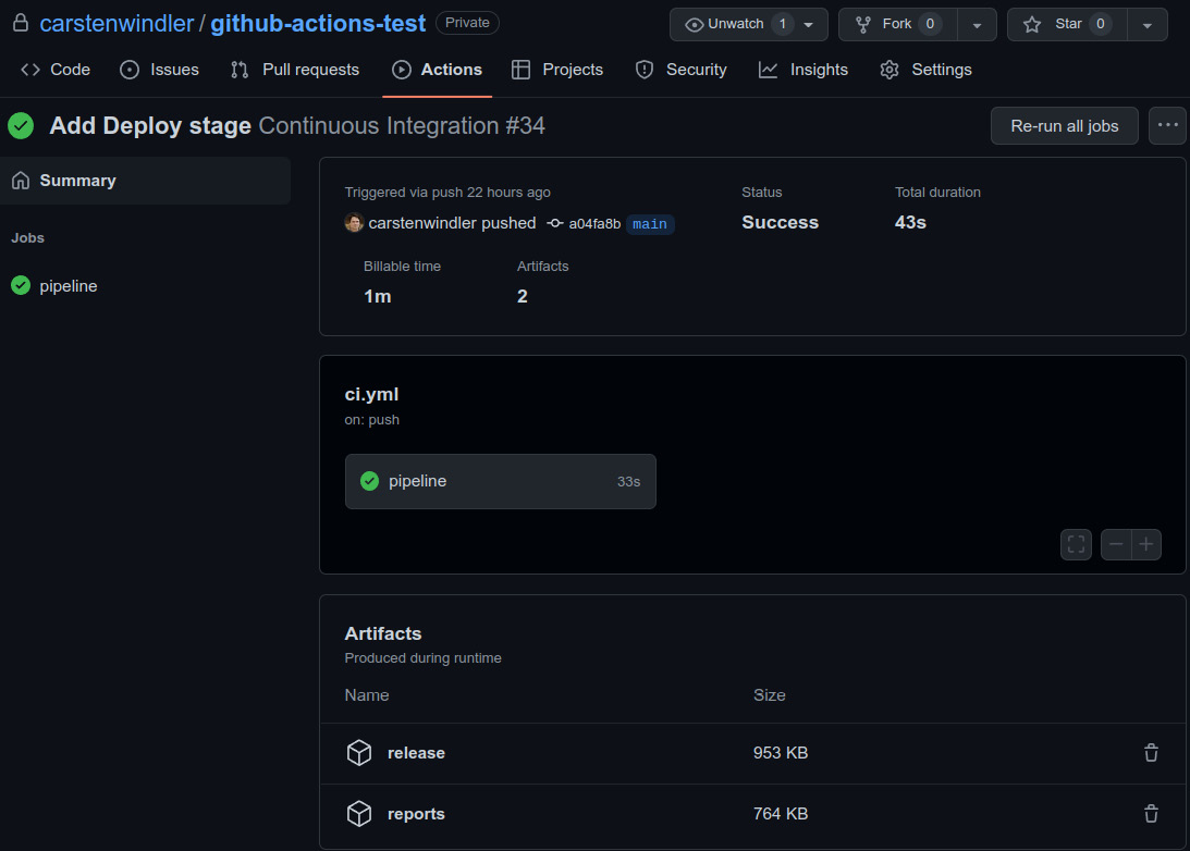 Figure 11.4: The workflow run summary page
