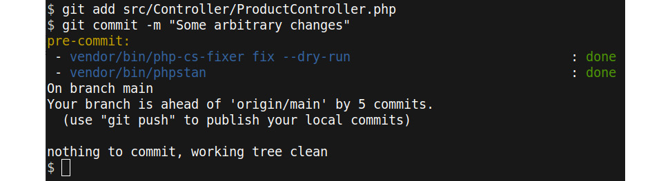 Figure 11.9: pre-commit hook passes
