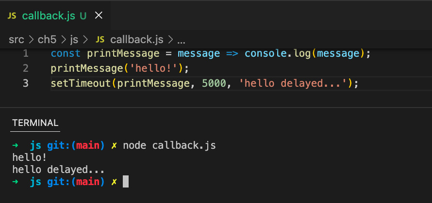 Figure 5.10 – Callback functions