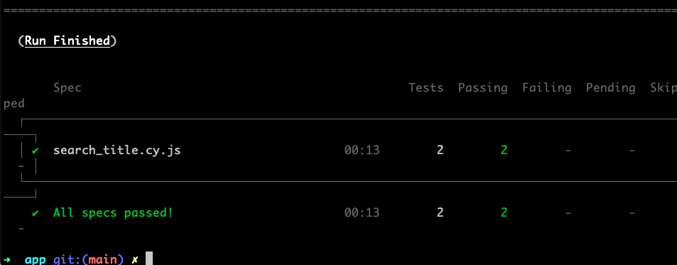 Figure 5.14 – CLI test execution (continued)