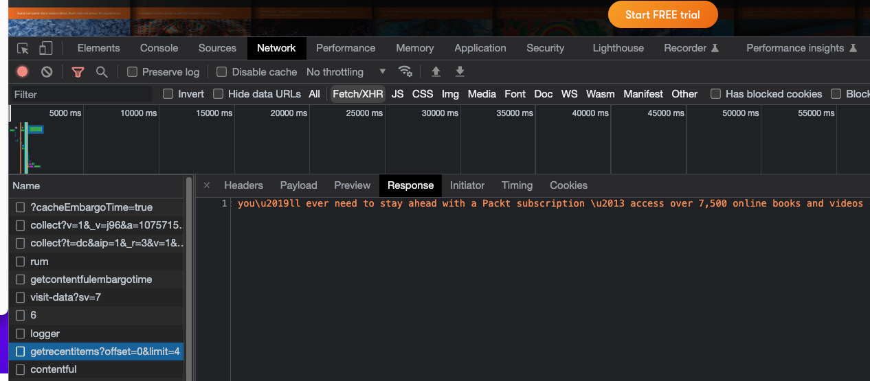 Figure 5.21 – API payload for stubbing