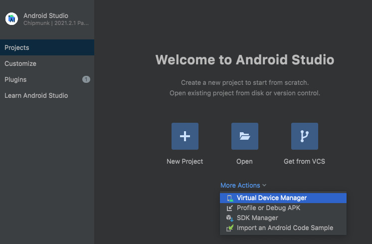 Figure 6.2 – Android Studio Virtual Device Manager