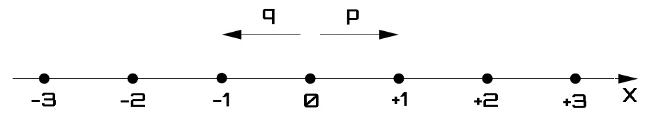 Figure 5.4 – One-dimensional walk
