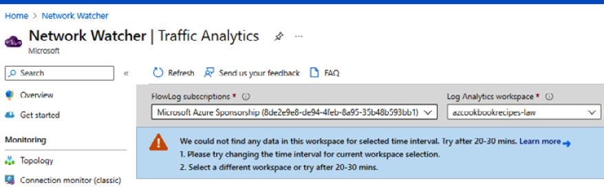 Figure 10.13 – Traffic Analytics blade