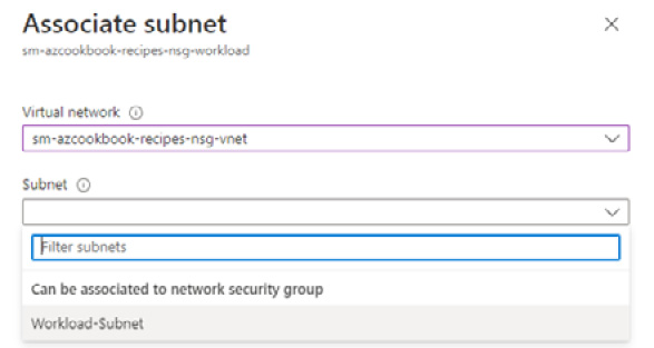 Figure 2.16 – Associate subnet