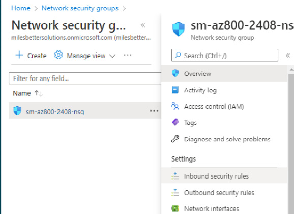 Figure 2.17 – Network security group