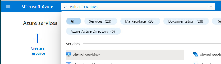 Figure 2.28 – Search for virtual machines