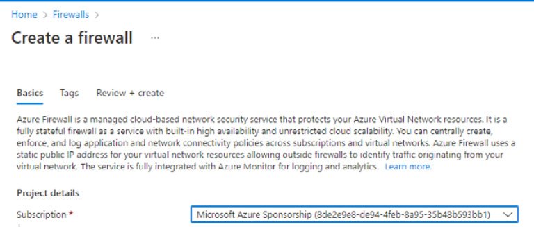 Figure 2.40 – Create a firewall